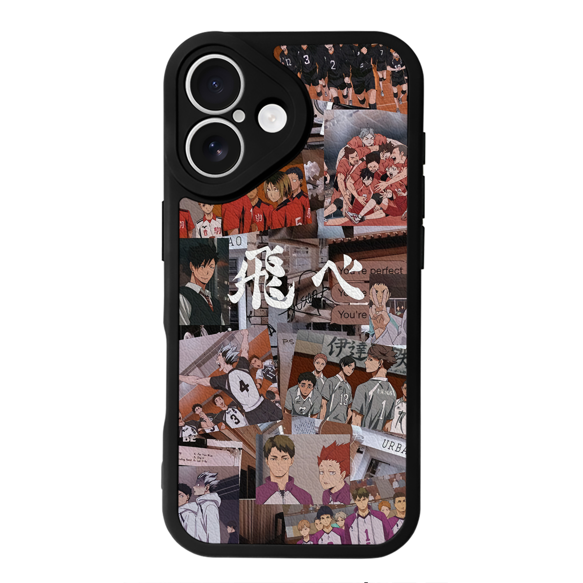 （画像用） ハイキュー!! Haikyu!! 【iPhone 16シリーズ対応】シリコンスマホケース（レザー調） 材質：シリコン